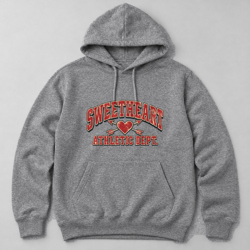 Sweetheart Athletic Dept. Hoodie in Heather Grey
