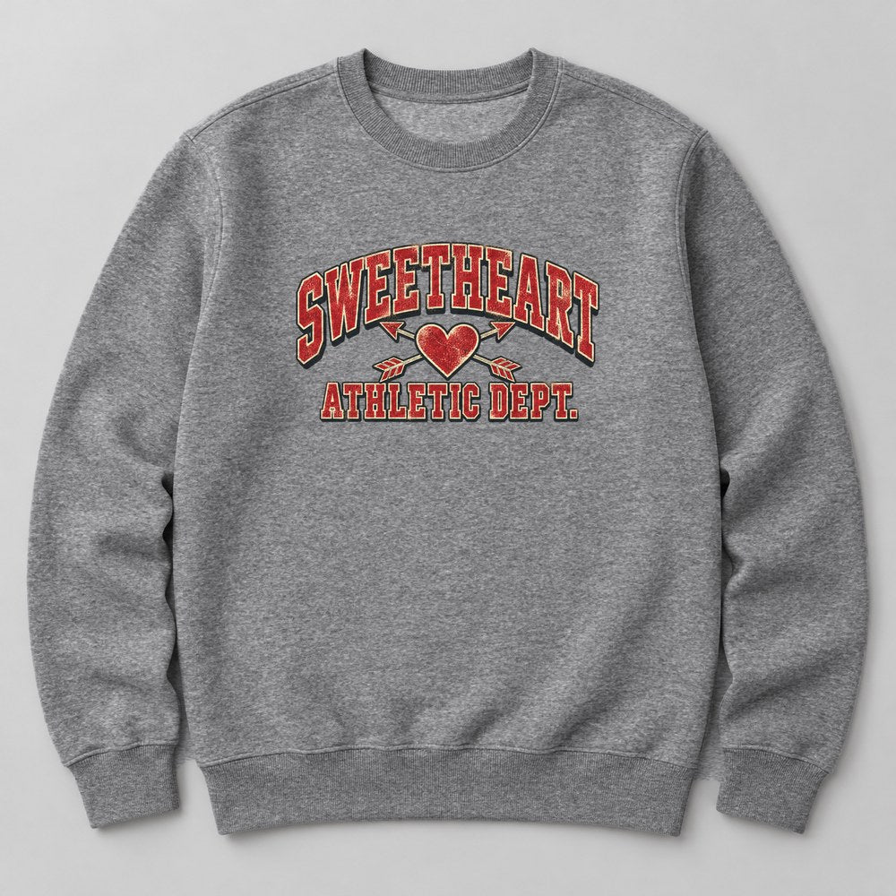 Sweetheart Athletic Dept. Sweatshirt in Heather Grey