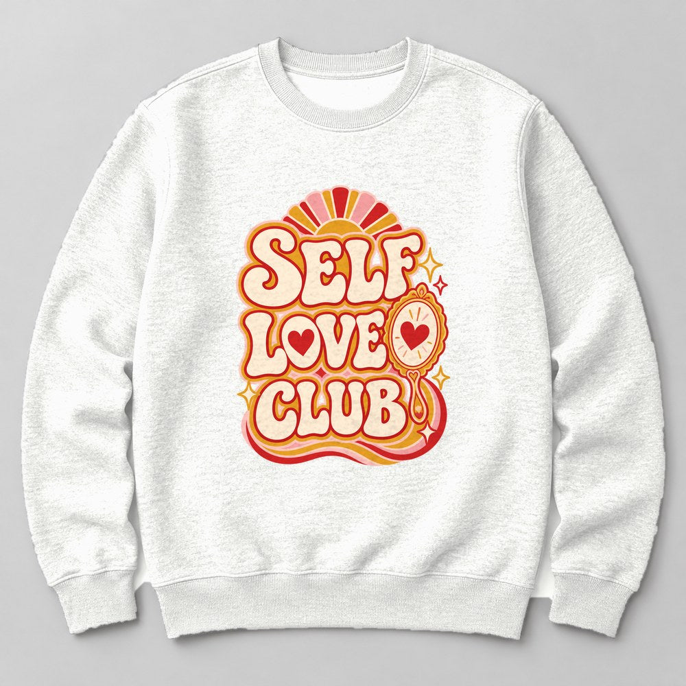Self Love Club Sweatshirt in White