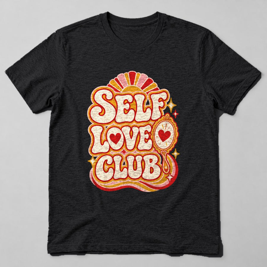 Self Love Club T-Shirt in Black