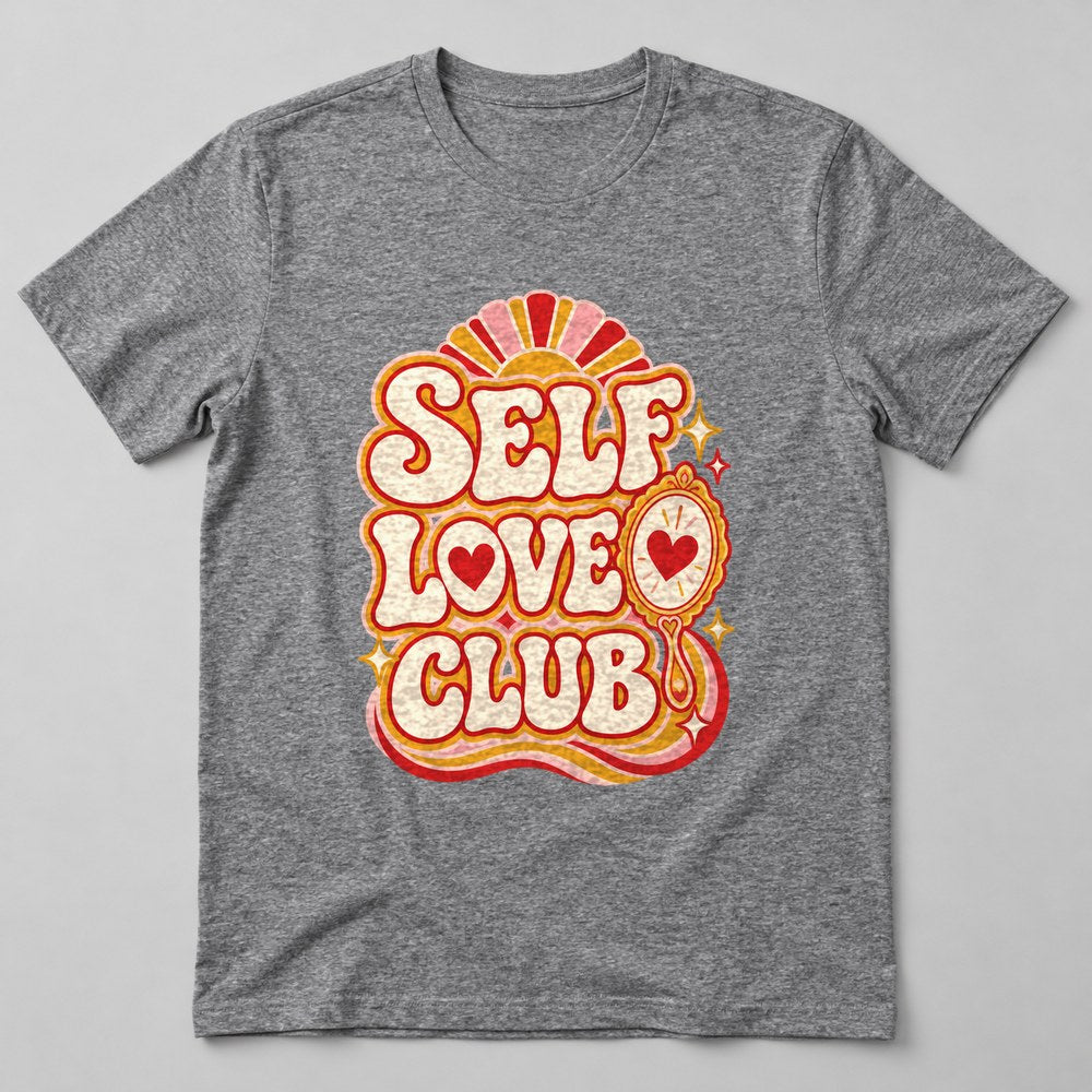 Self Love Club T-Shirt in Heather Grey