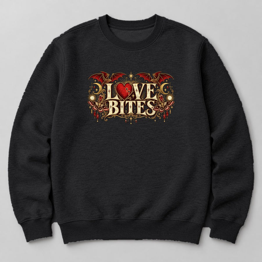 Love Bites Sweatshirt in Black