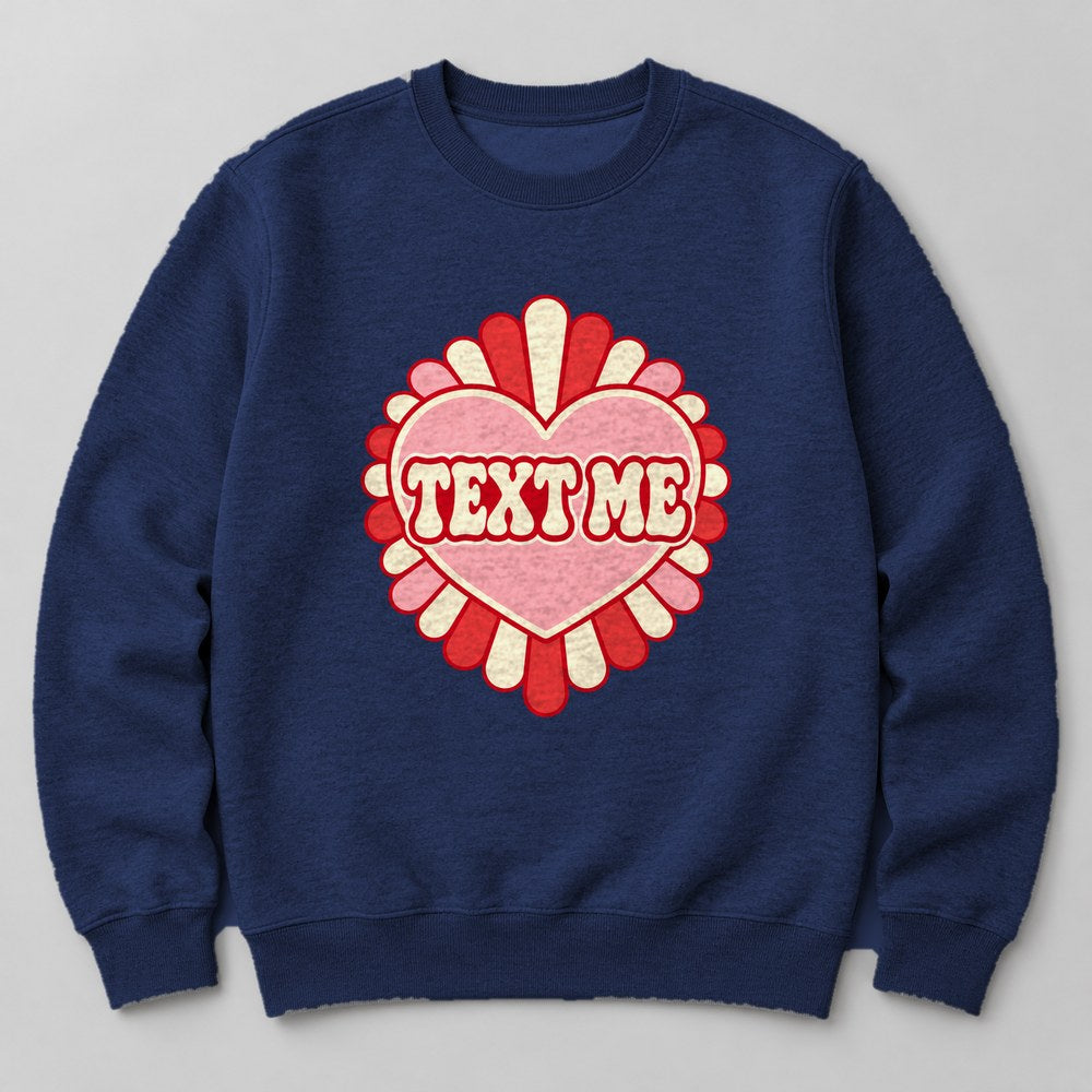 Text Me Sweatshirt in Navy