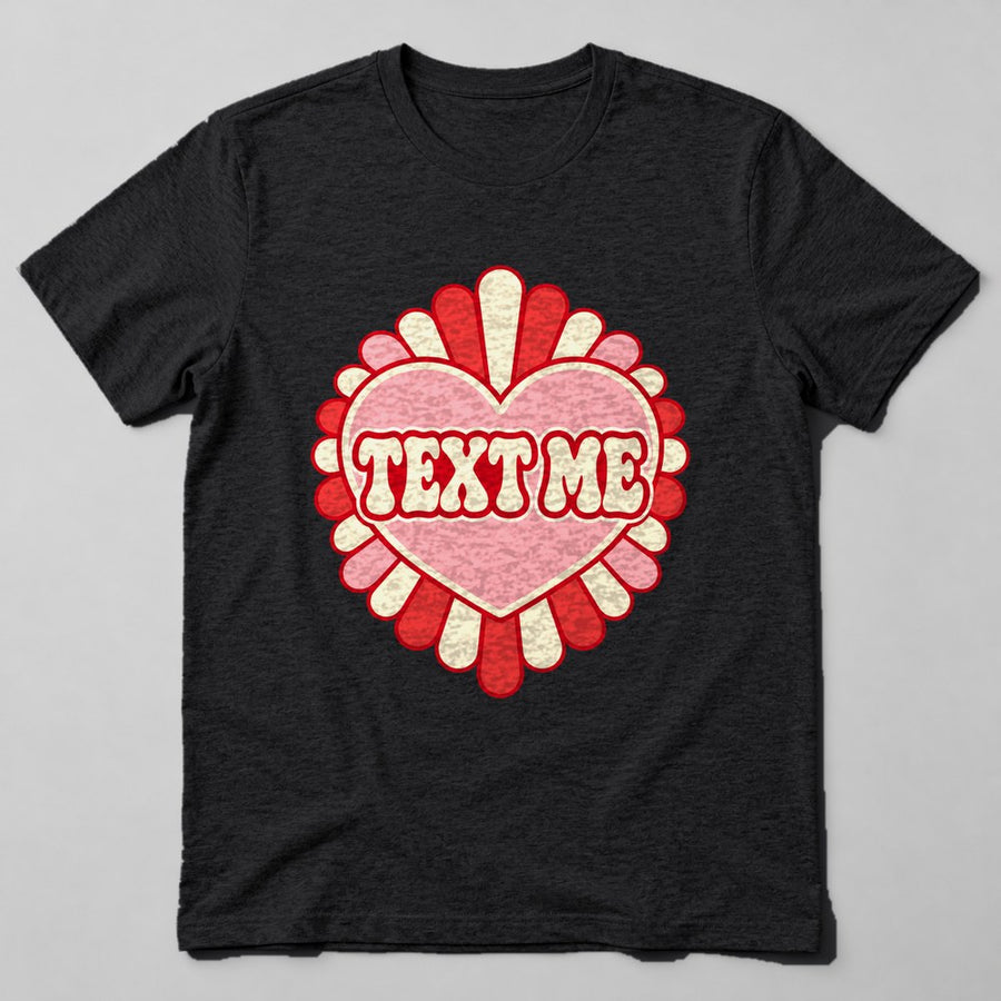 Text Me T-Shirt in Black