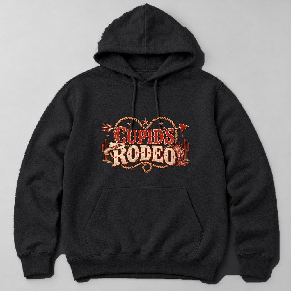 Cupid's Rodeo Hoodie in Black