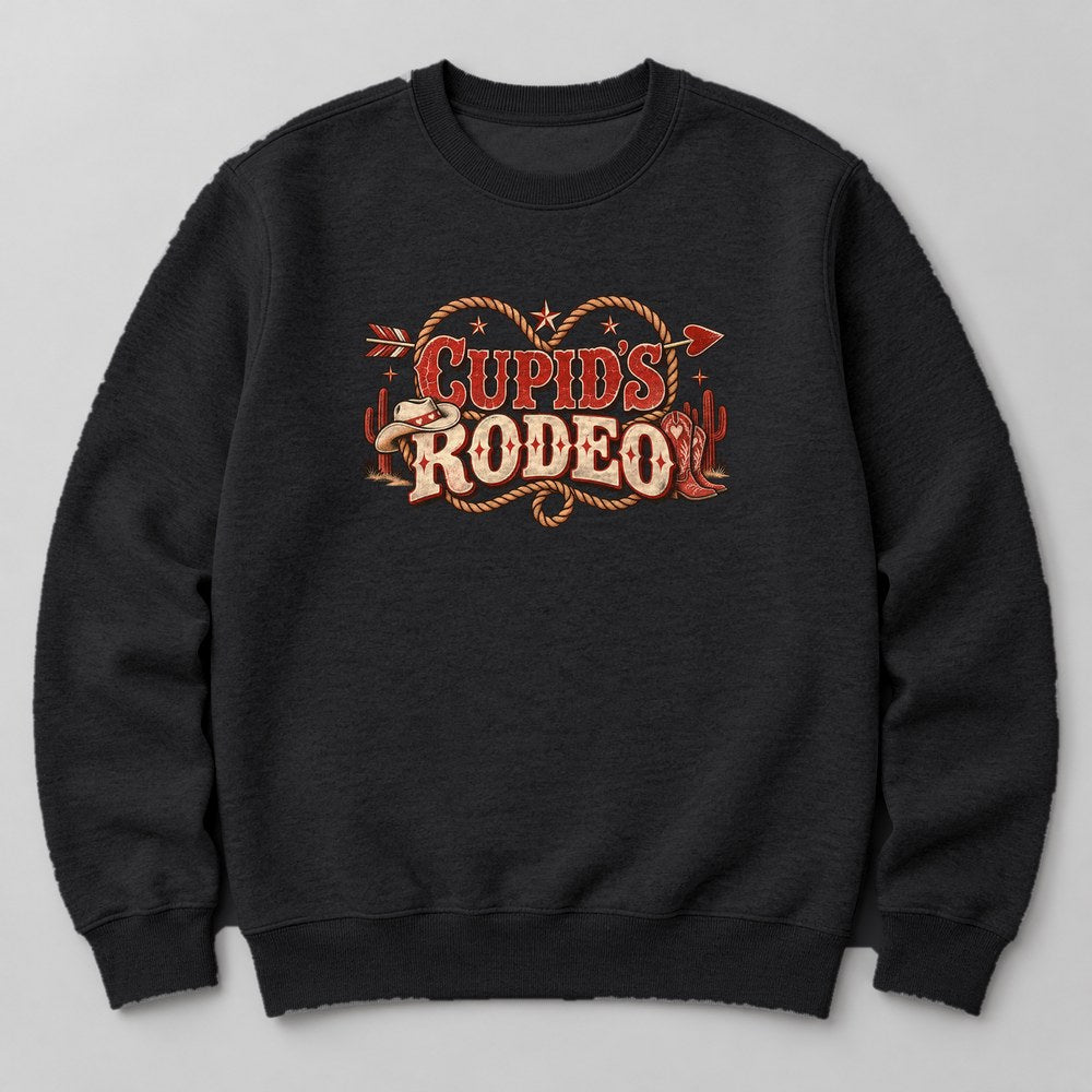 Cupid's Rodeo Sweatshirt in Black