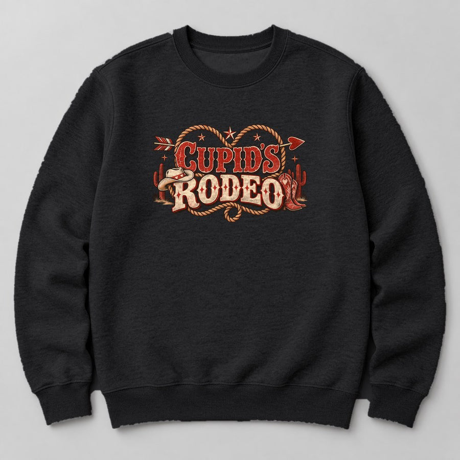 Cupid's Rodeo Sweatshirt in Black