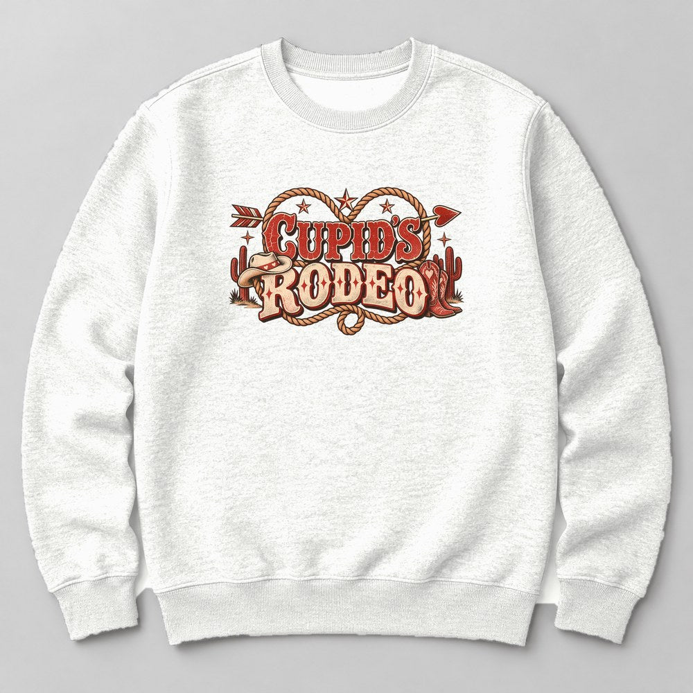Cupid's Rodeo Sweatshirt in White