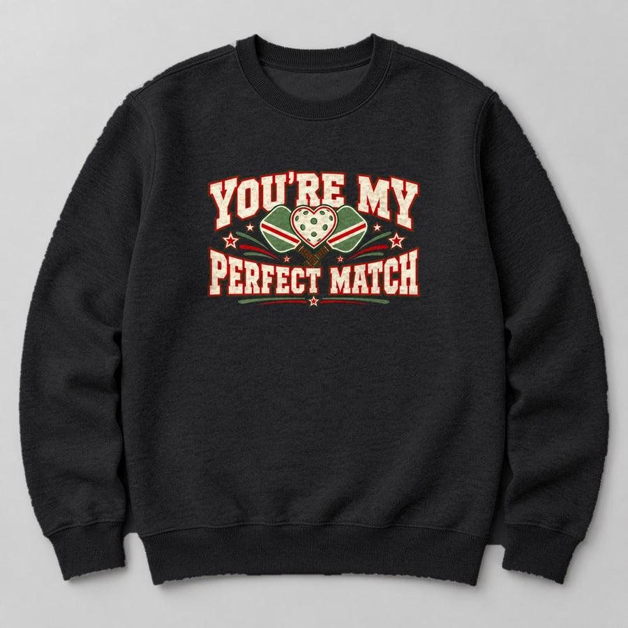 You're my Perfect Match Sweatshirt in Black