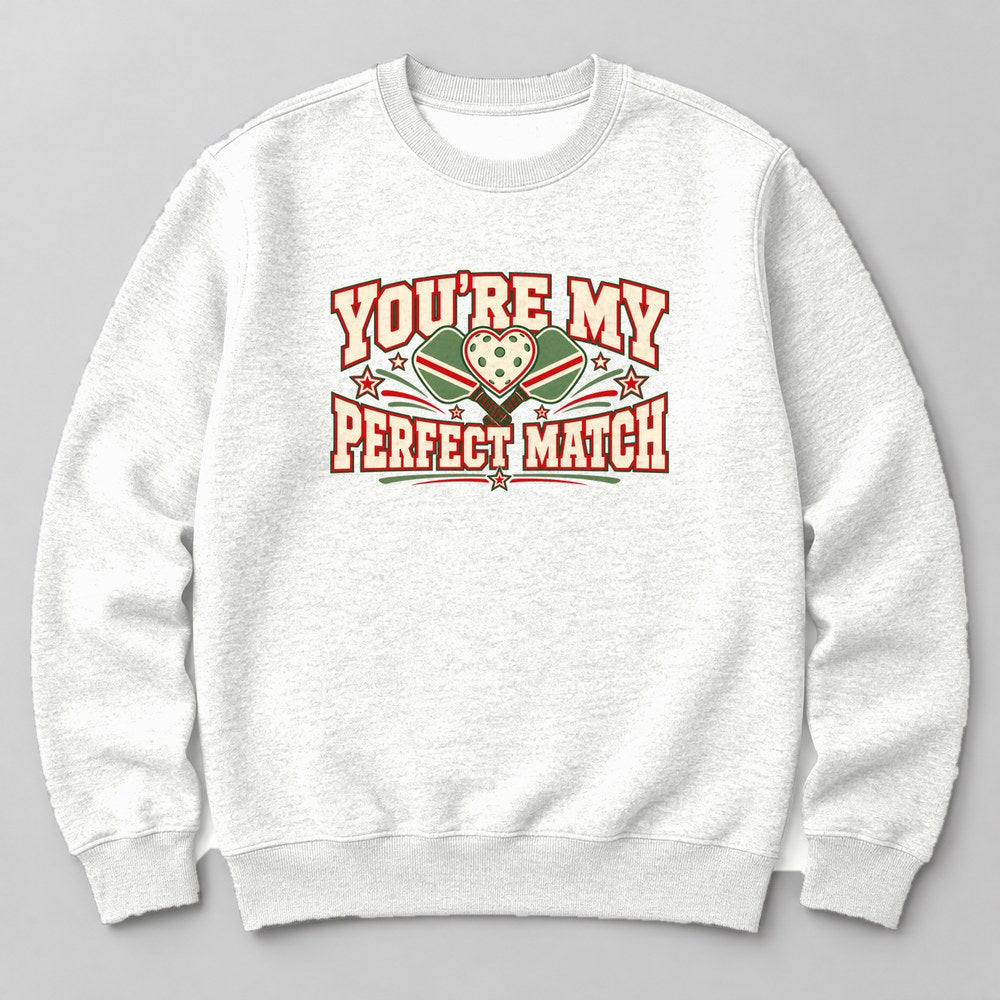 You're my Perfect Match Sweatshirt in White
