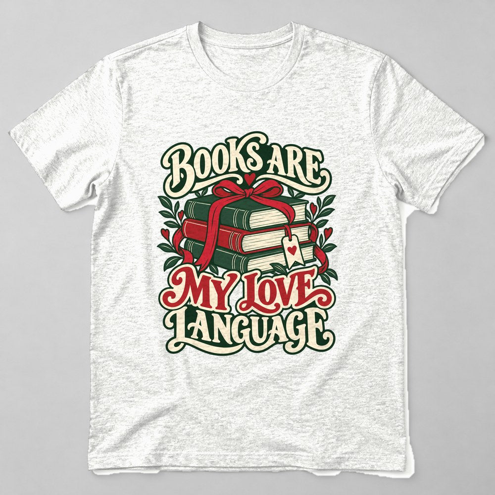 Books Are My Love Language t-shirt in White