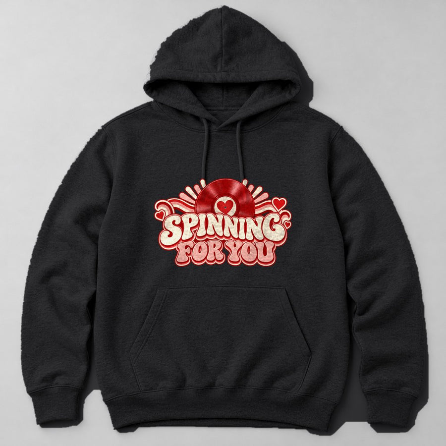 Spinning for You Hoodie in Black