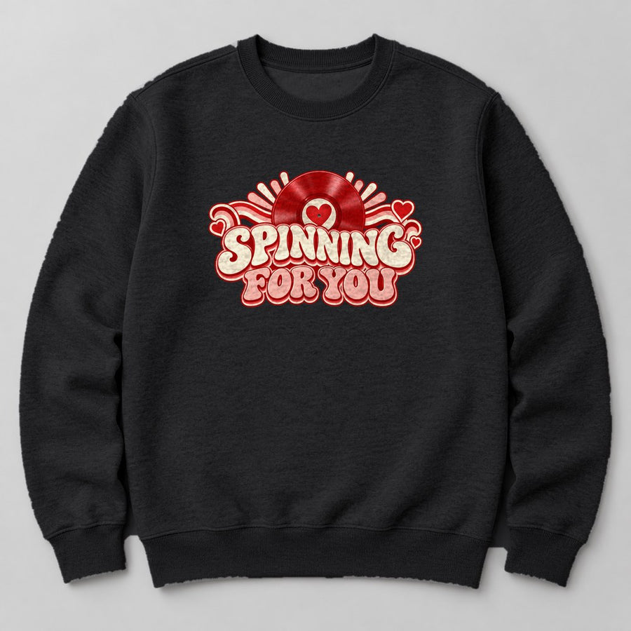 Spinning for You Sweatshirt in Black