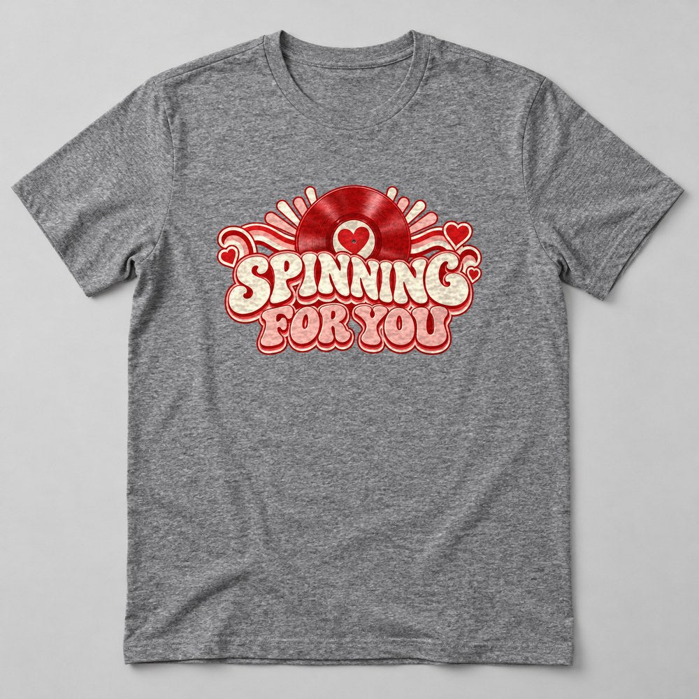 Spinning for You T-Shirt in Heather Grey