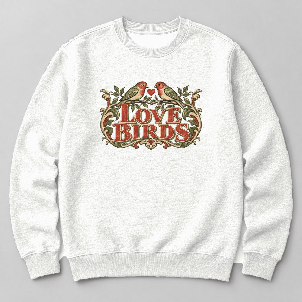 Love Birds Sweatshirt in White