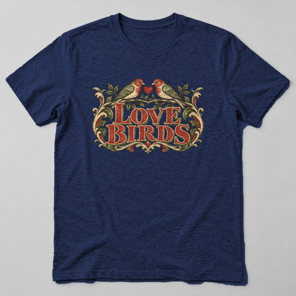 Love Birds T-Shirt in Navy