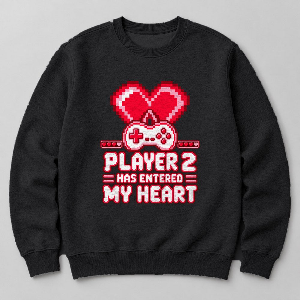 Player 2 Has Entered my Heart Sweatshirt in Black