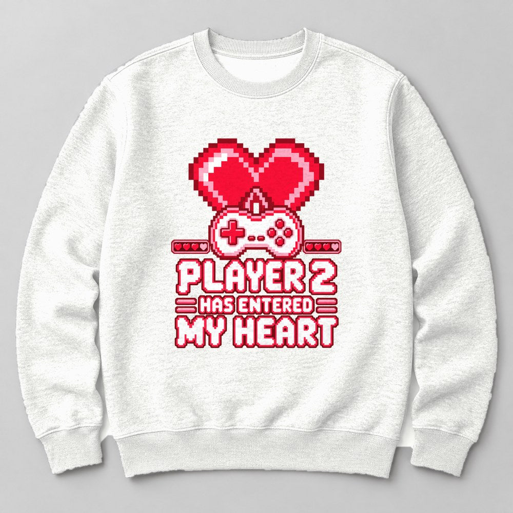 Player 2 Has Entered my Heart Sweatshirt in White