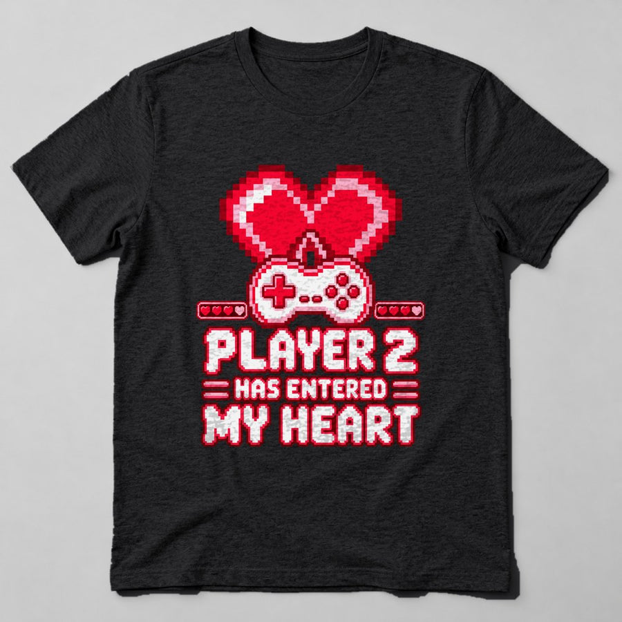 Player 2 Has Entered my Heart T-Shirt in Black