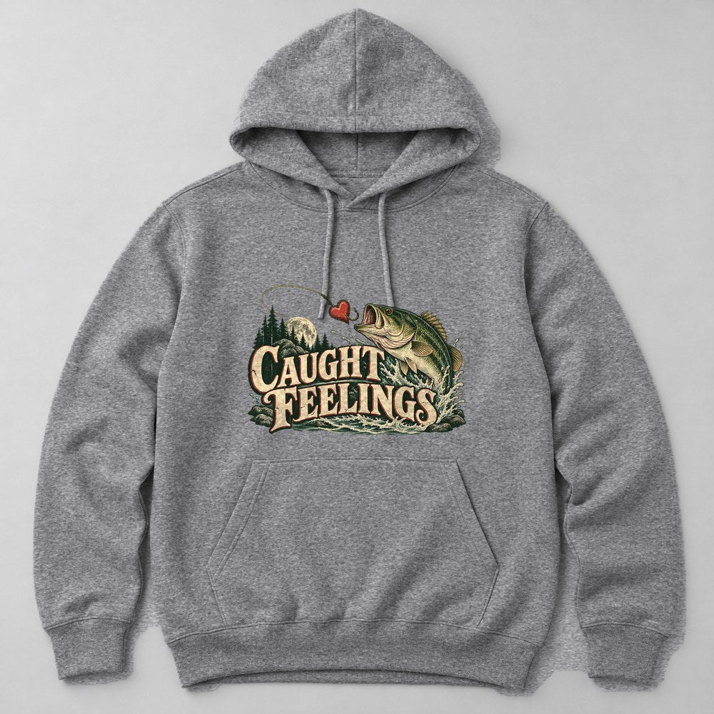 Caught Feelings Hoodie in Heather Grey