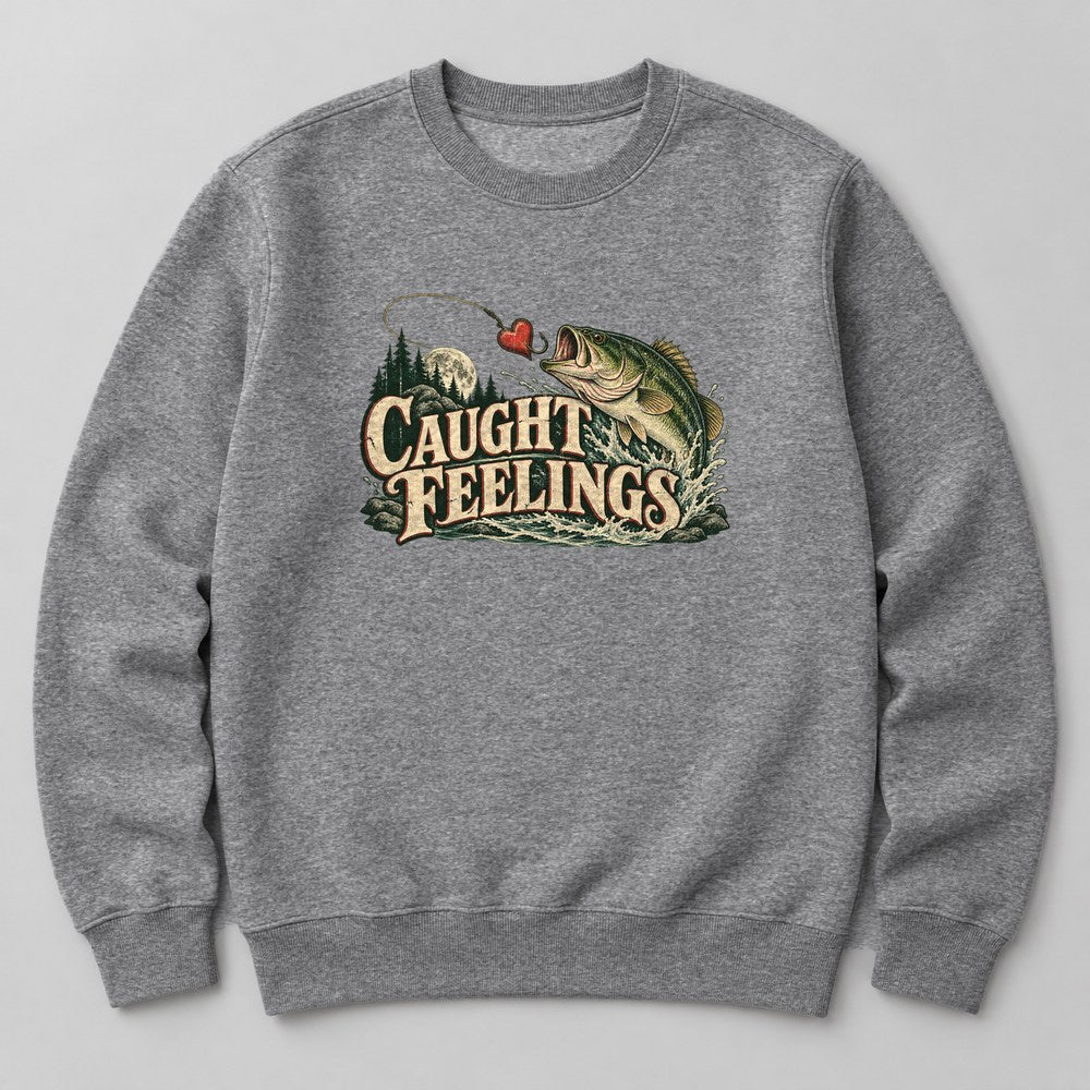 Caught Feelings Sweatshirt in Heather Grey