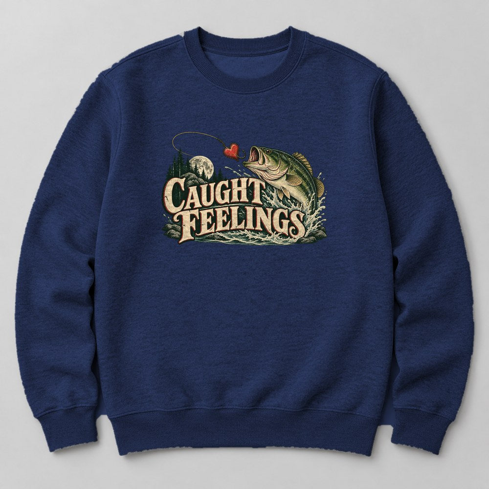 Caught Feelings Sweatshirt in Navy