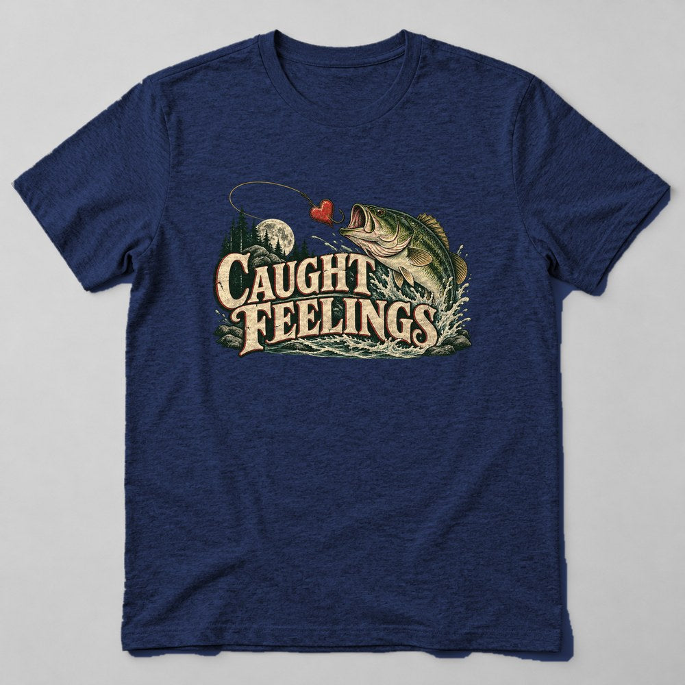 Caught Feelings T-Shirt in Navy