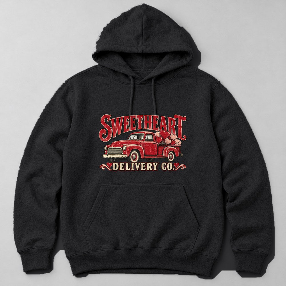 Sweetheart Delivery Co. Hoodie in Black