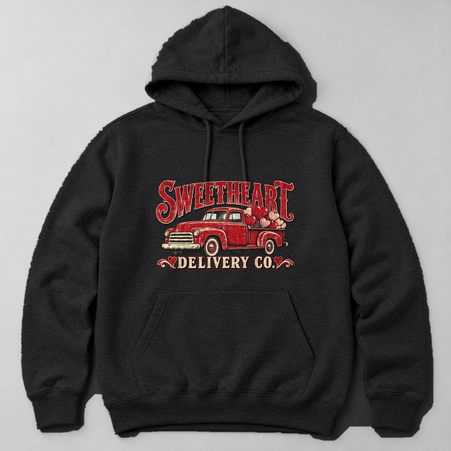 Sweetheart Delivery Co. Hoodie in Black