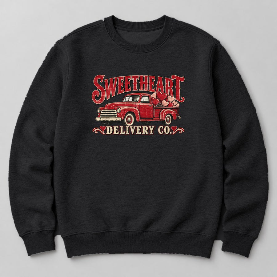 Sweetheart Delivery Co. Sweatshirt in Black