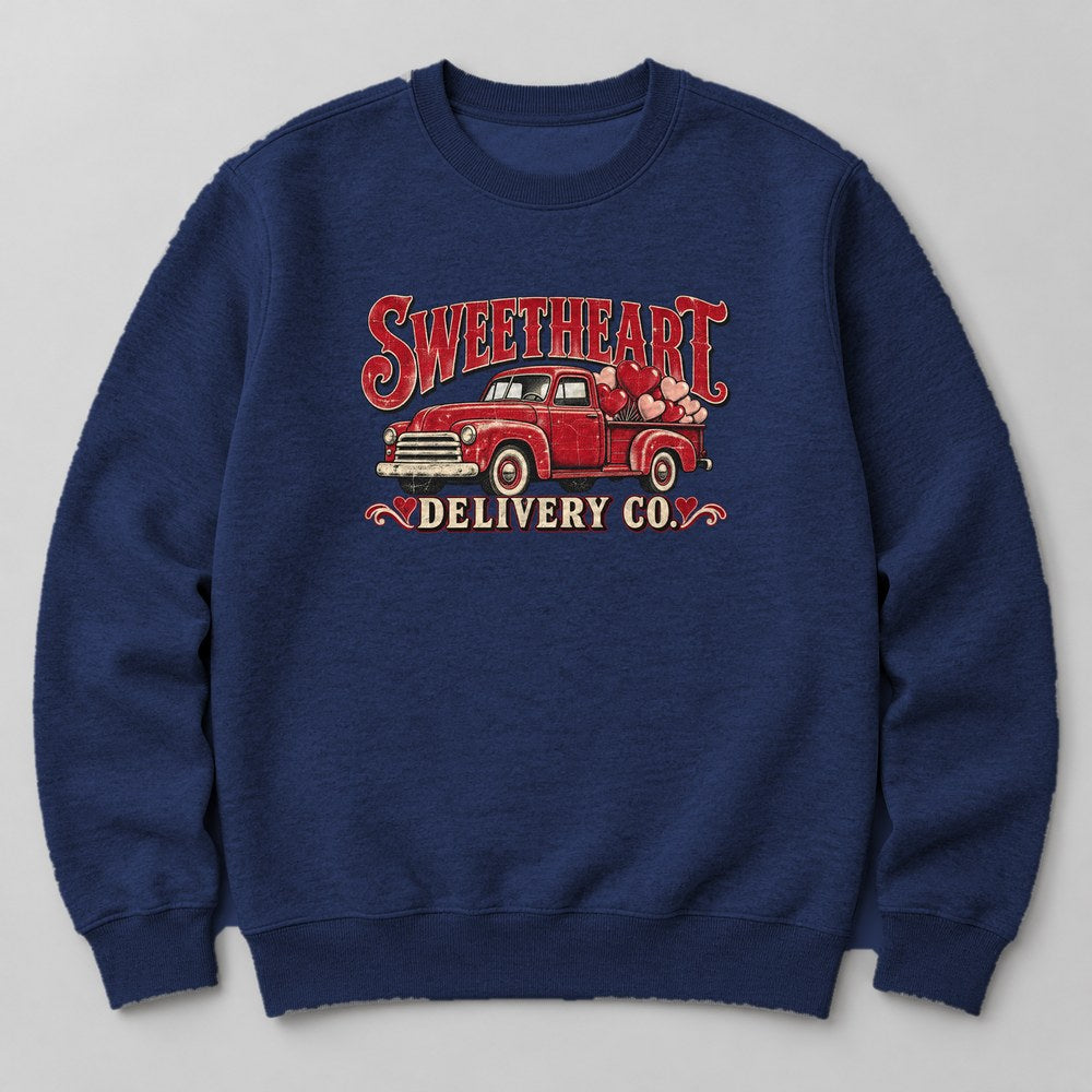 Sweetheart Delivery Co. Sweatshirt in Navy
