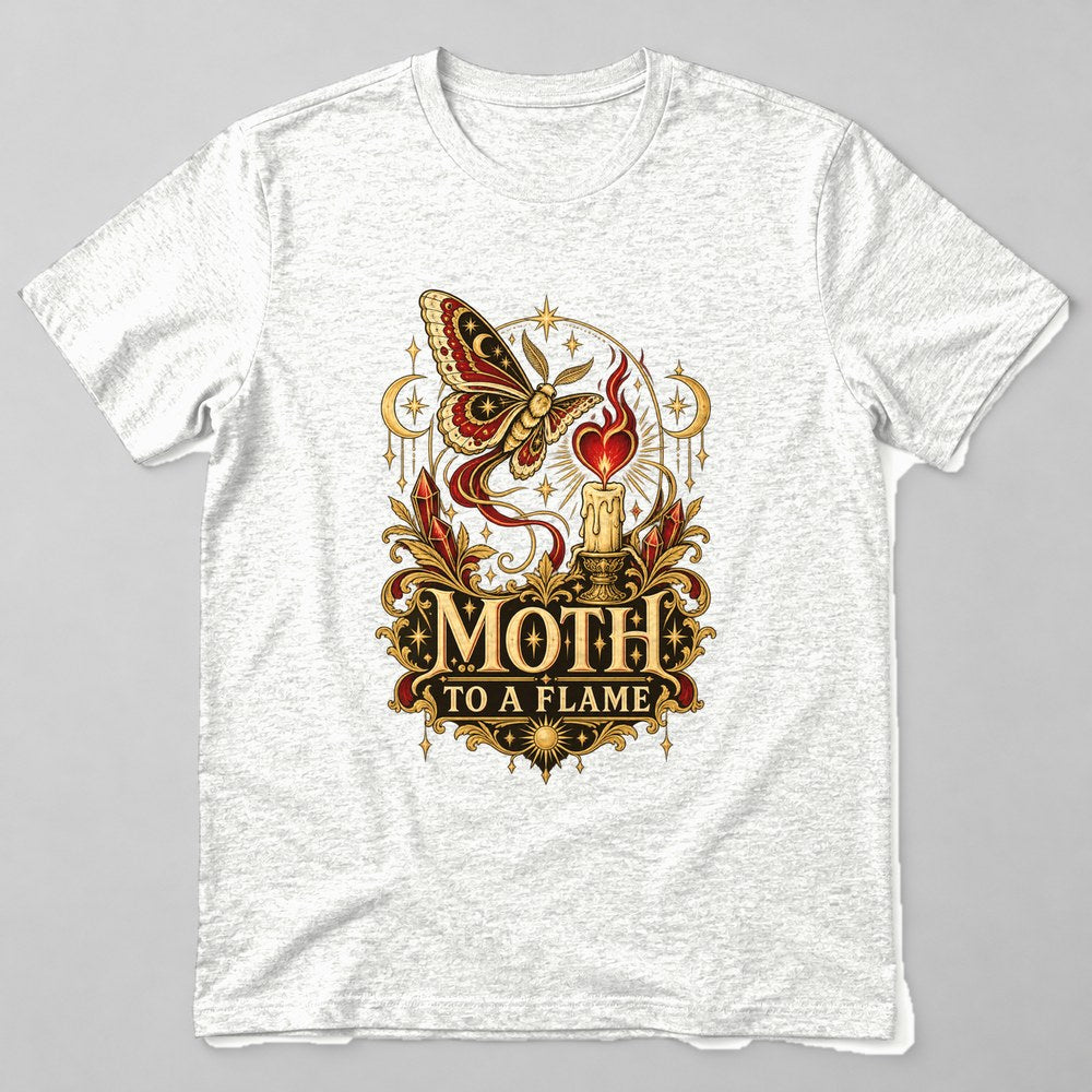 Moth to a Flame T-Shirt in White