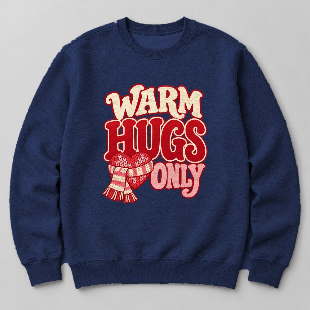 Warm Hugs Only Sweatshirt in Navy