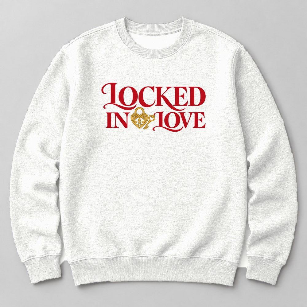 Locked in Love Sweatshirt in White