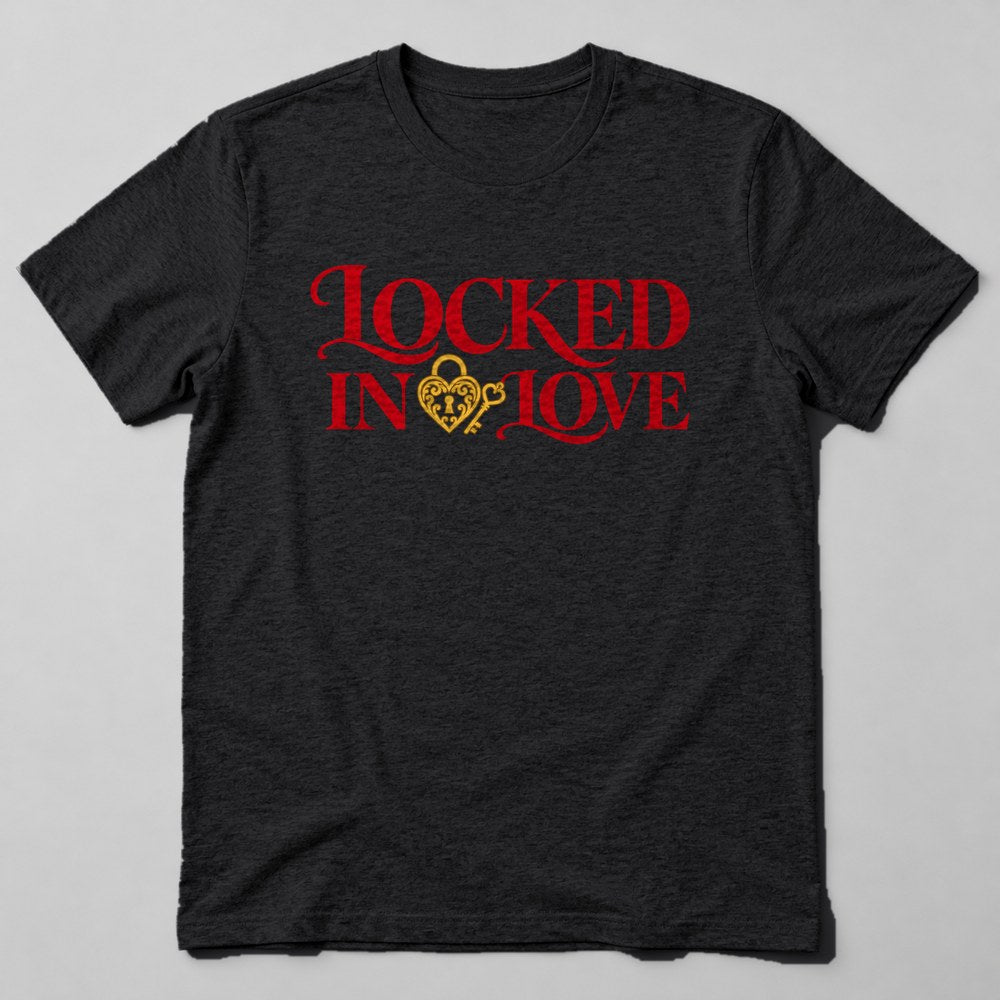 Locked in Love T-Shirt in Black