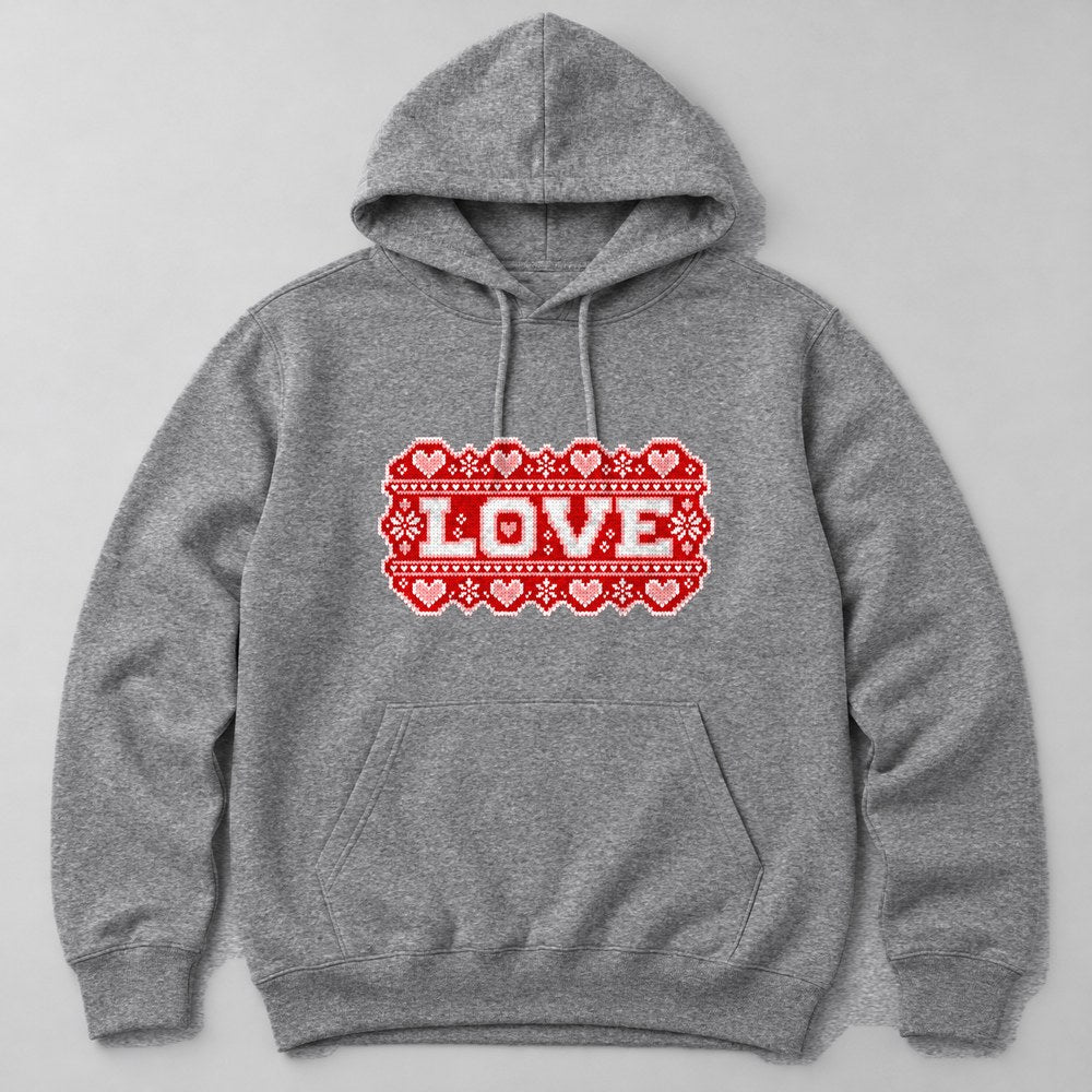Love Hoodie in Heather Grey