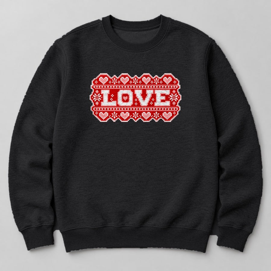 Love Sweatshirt in Black