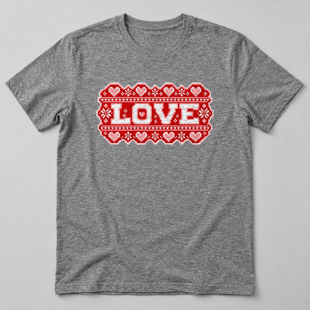 Love T-Shirt in Heather Grey