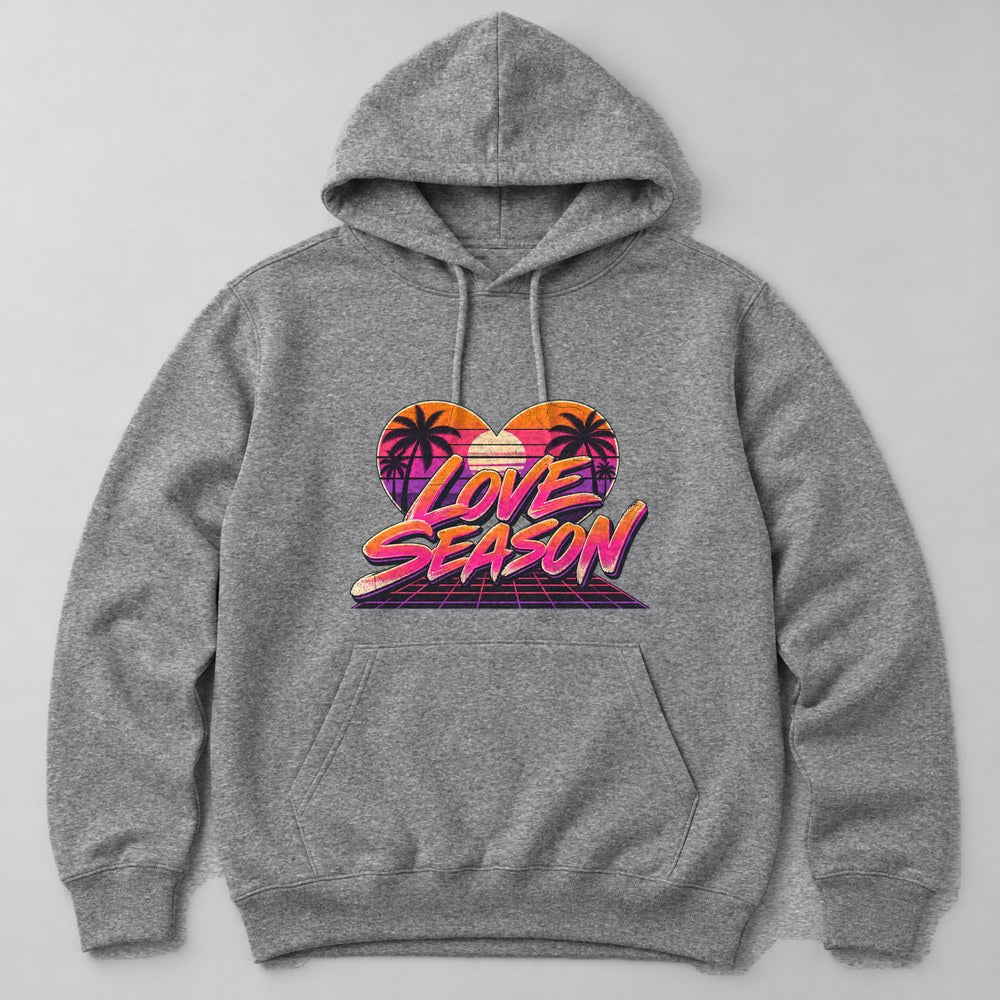 Love Season Hoodie in Heather Grey