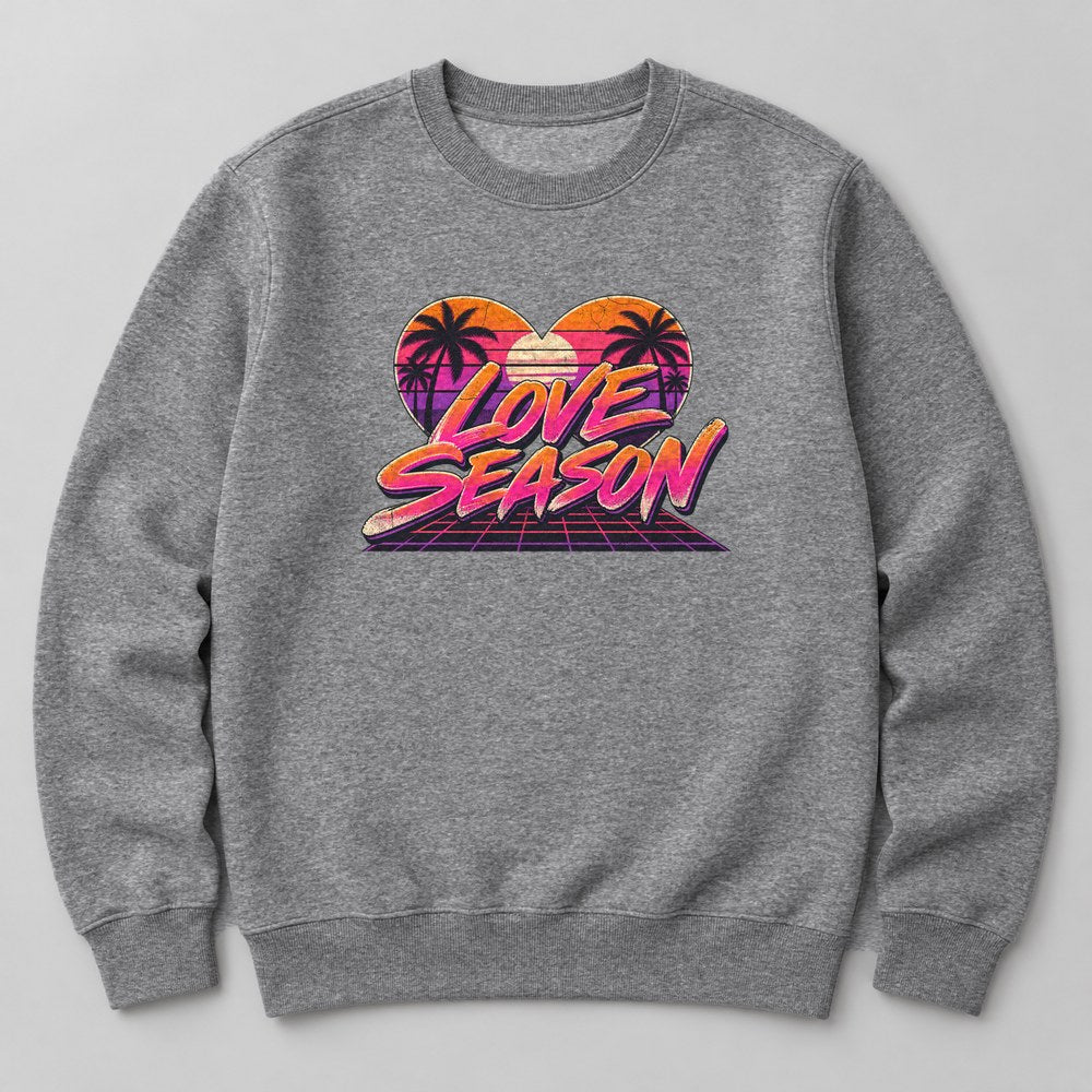 Love Season Sweatshirt in Heather Grey