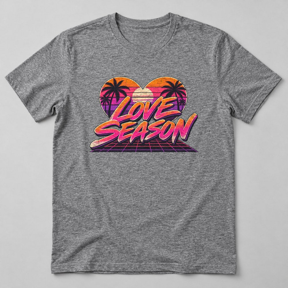Love Season T-Shirt in Heather Grey