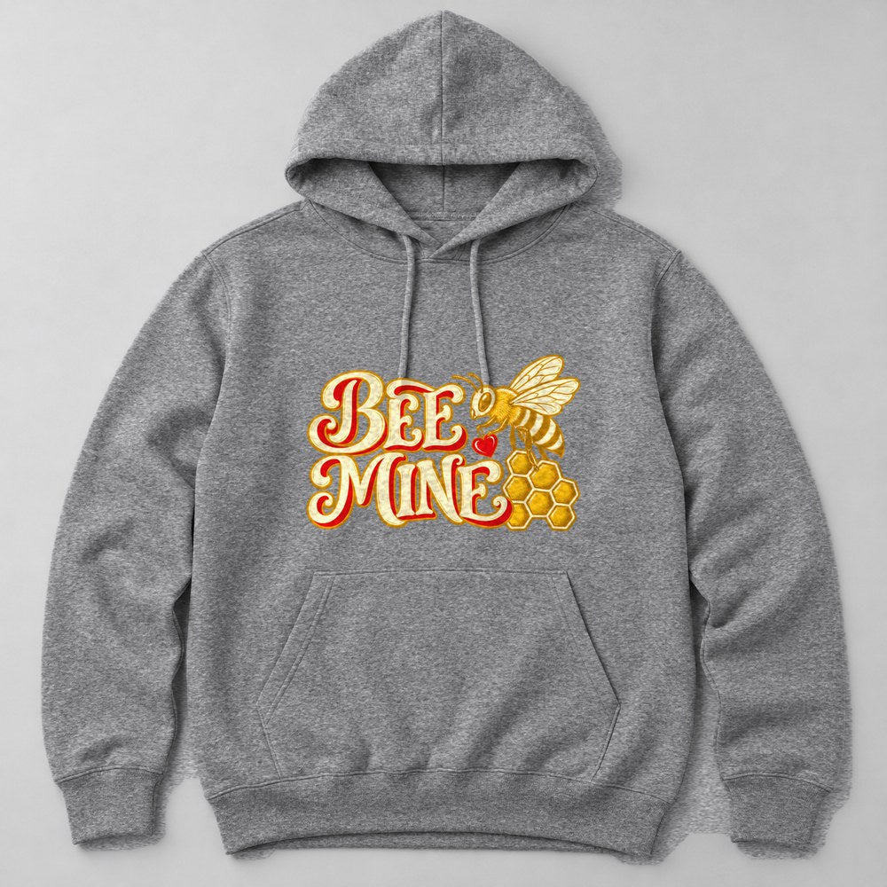 Bee Mine Hoodie in Heather Grey