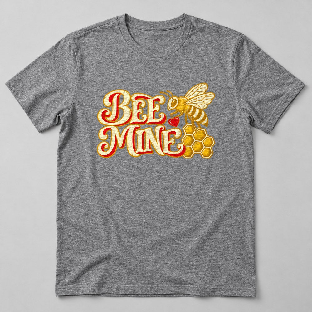 Bee Mine T-Shirt in Heather Grey