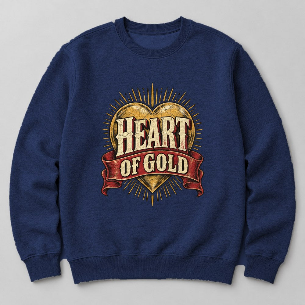 Heart of Gold Sweatshirt in Navy