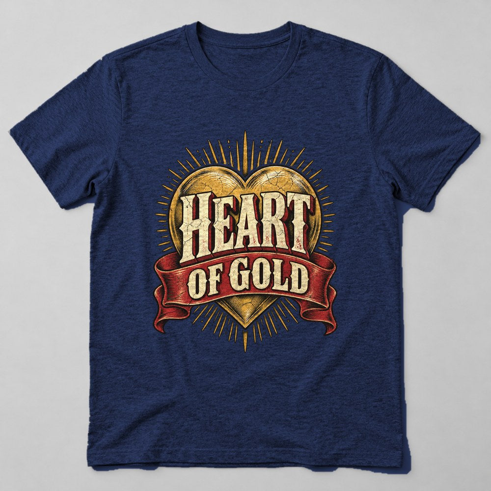 Heart of Gold T-Shirt in Navy