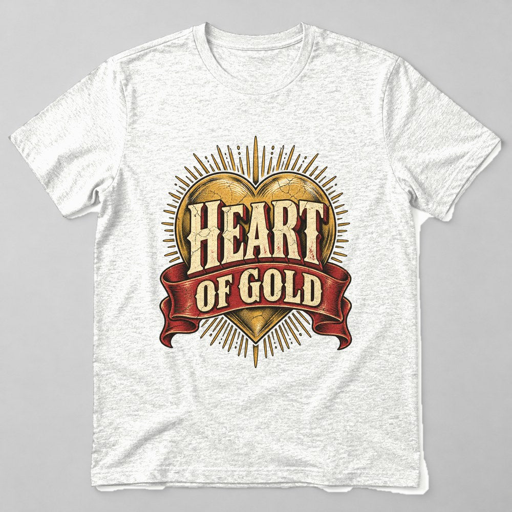 Heart of Gold T-Shirt in White