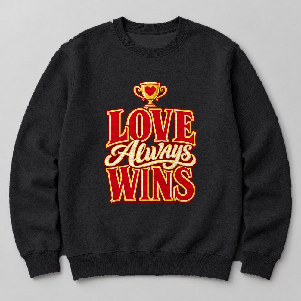 Love Always Wins Sweatshirt in Black