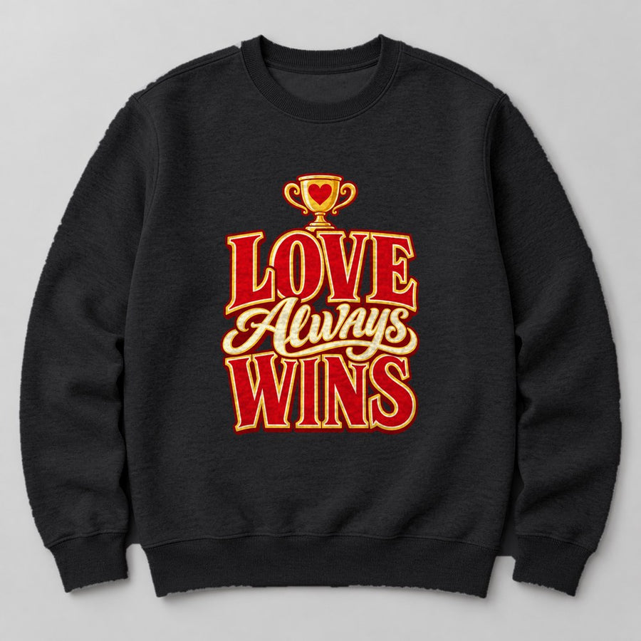 Love Always Wins Sweatshirt in Black