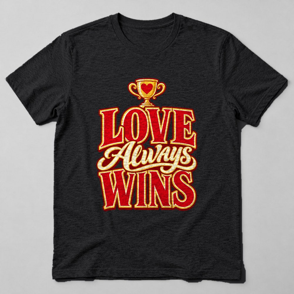 Love Always Wins T-Shirt in Black