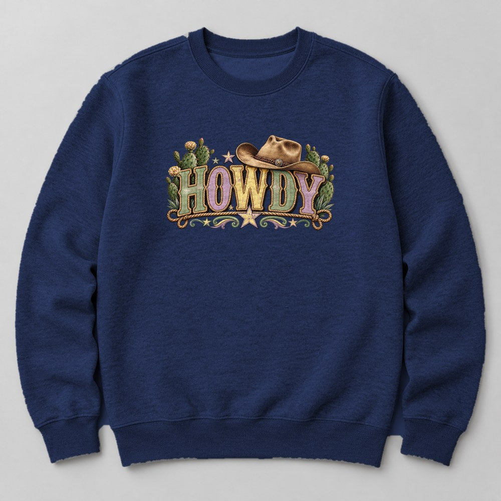 Howdy Sweatshirt in Navy